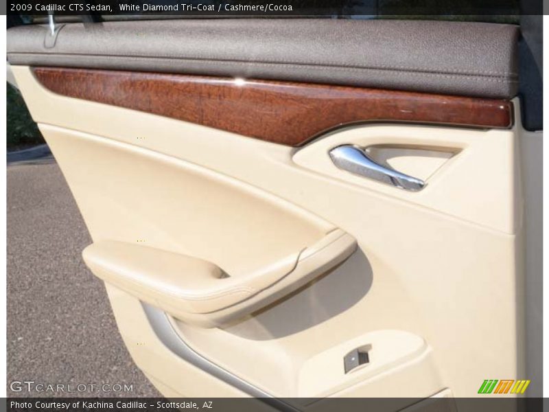 White Diamond Tri-Coat / Cashmere/Cocoa 2009 Cadillac CTS Sedan