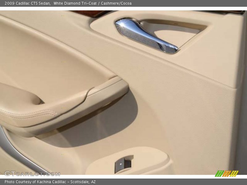 White Diamond Tri-Coat / Cashmere/Cocoa 2009 Cadillac CTS Sedan