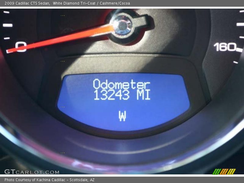 White Diamond Tri-Coat / Cashmere/Cocoa 2009 Cadillac CTS Sedan