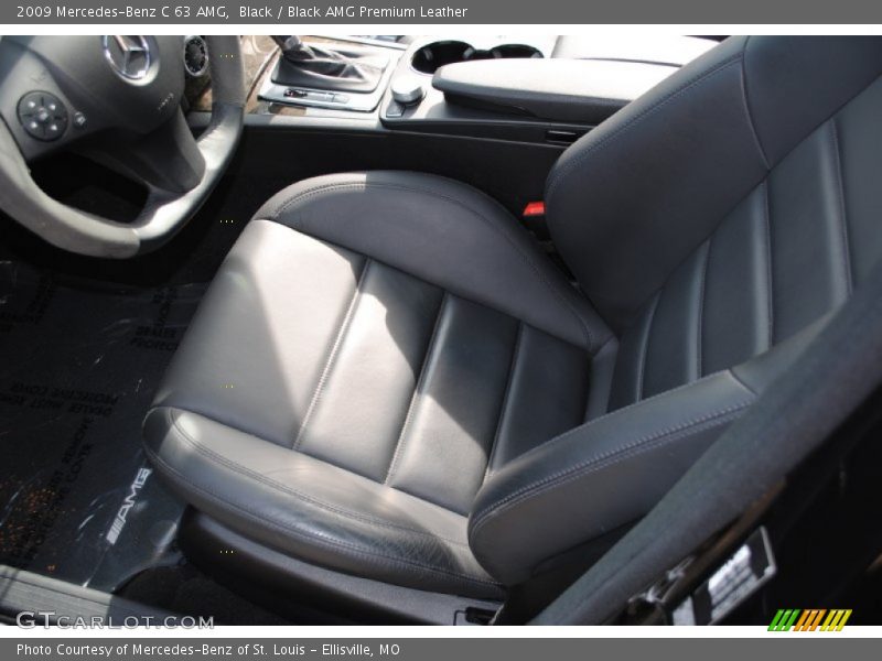 Black / Black AMG Premium Leather 2009 Mercedes-Benz C 63 AMG