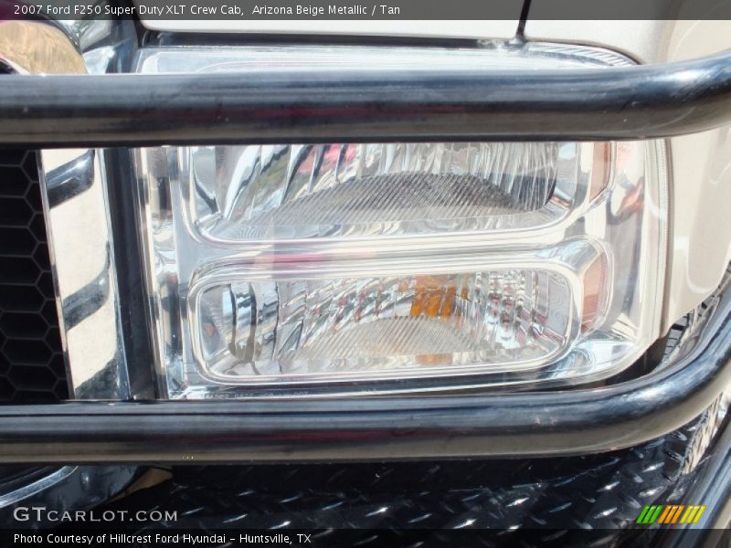 Arizona Beige Metallic / Tan 2007 Ford F250 Super Duty XLT Crew Cab