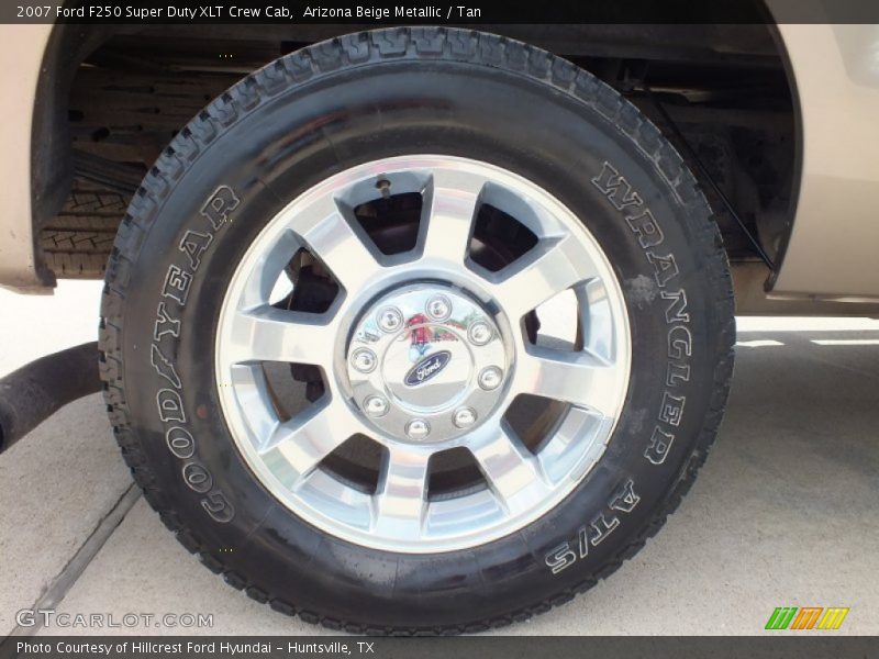 Arizona Beige Metallic / Tan 2007 Ford F250 Super Duty XLT Crew Cab