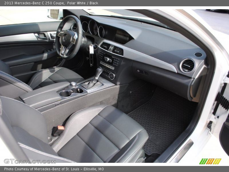 Polar White / Black 2013 Mercedes-Benz C 250 Coupe