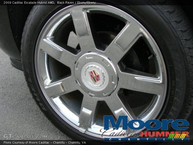 Black Raven / Ebony/Ebony 2009 Cadillac Escalade Hybrid AWD