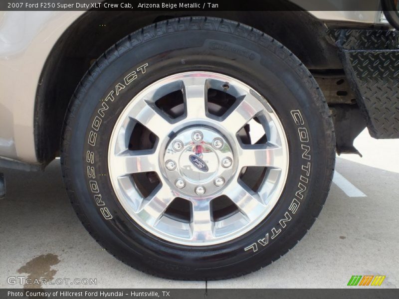 Arizona Beige Metallic / Tan 2007 Ford F250 Super Duty XLT Crew Cab