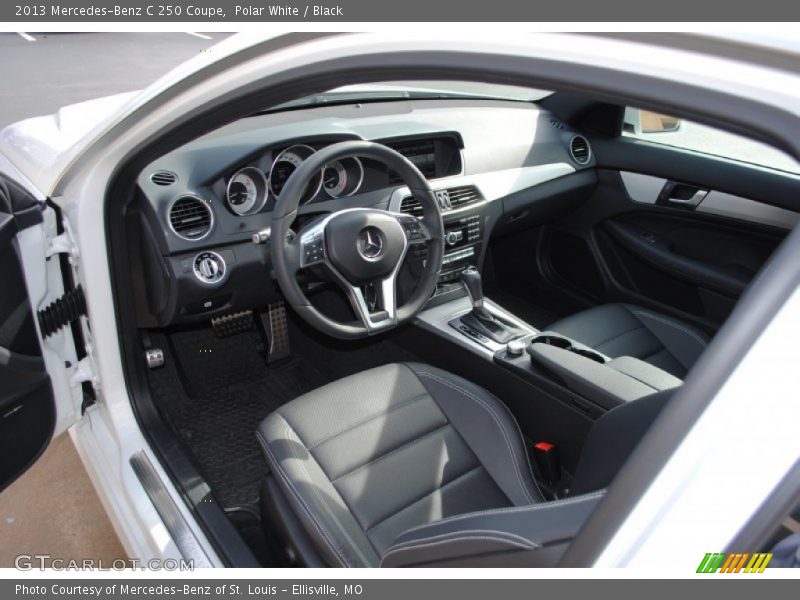 Polar White / Black 2013 Mercedes-Benz C 250 Coupe