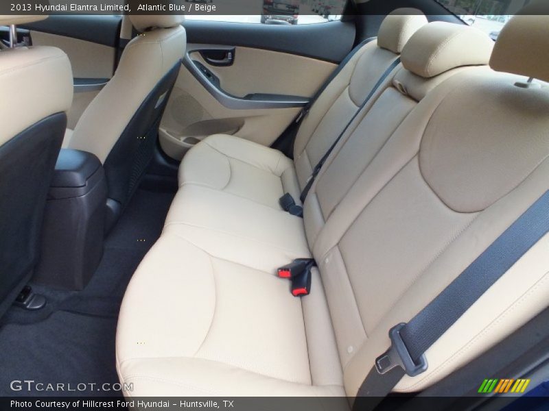 Atlantic Blue / Beige 2013 Hyundai Elantra Limited