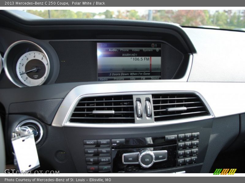 Polar White / Black 2013 Mercedes-Benz C 250 Coupe