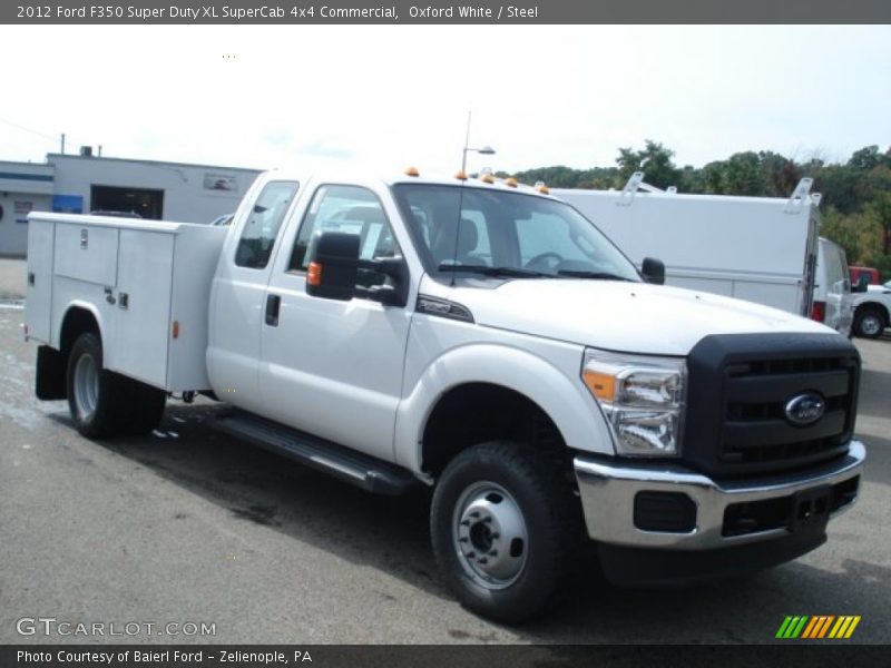 Oxford White / Steel 2012 Ford F350 Super Duty XL SuperCab 4x4 Commercial