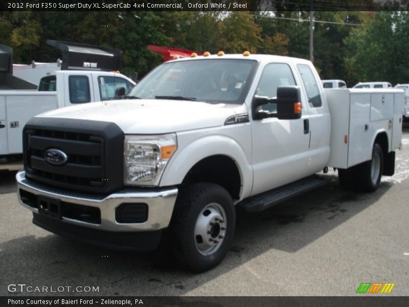 Oxford White / Steel 2012 Ford F350 Super Duty XL SuperCab 4x4 Commercial