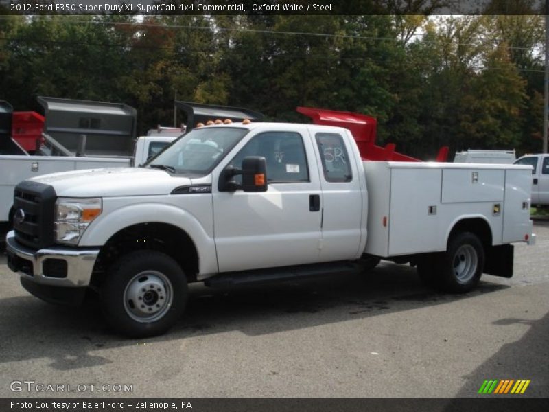 Oxford White / Steel 2012 Ford F350 Super Duty XL SuperCab 4x4 Commercial
