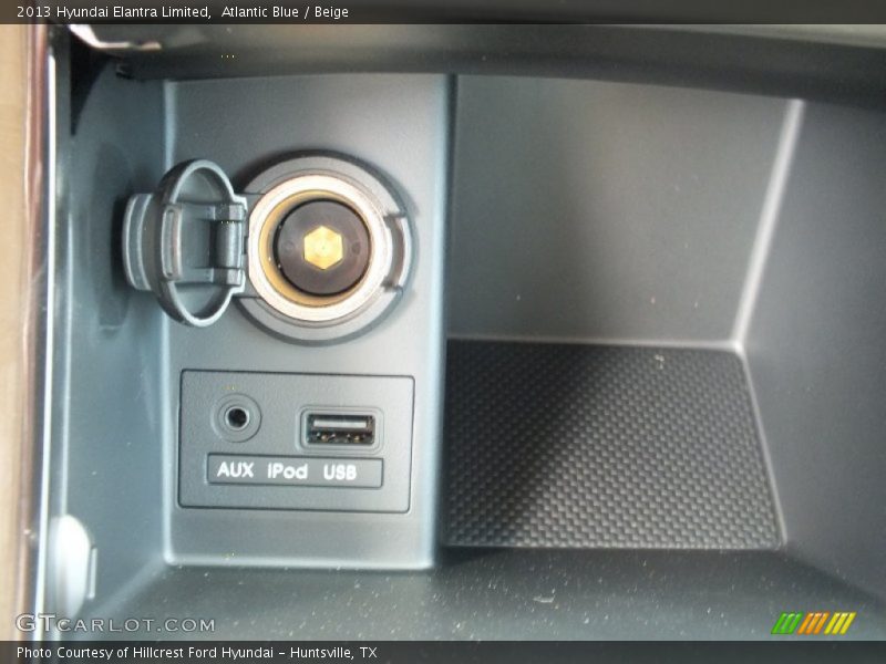Atlantic Blue / Beige 2013 Hyundai Elantra Limited