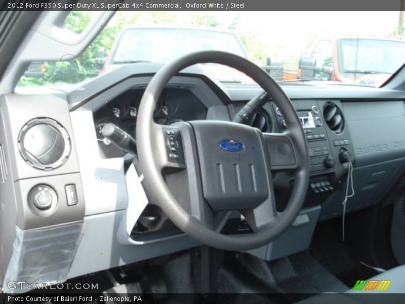 Oxford White / Steel 2012 Ford F350 Super Duty XL SuperCab 4x4 Commercial