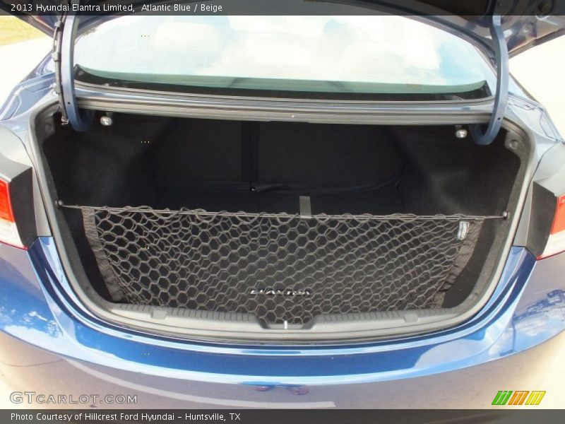 Atlantic Blue / Beige 2013 Hyundai Elantra Limited