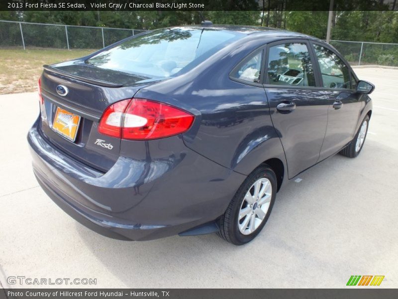 Violet Gray / Charcoal Black/Light Stone 2013 Ford Fiesta SE Sedan