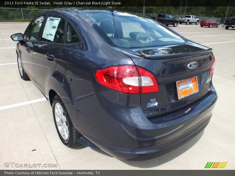 Violet Gray / Charcoal Black/Light Stone 2013 Ford Fiesta SE Sedan