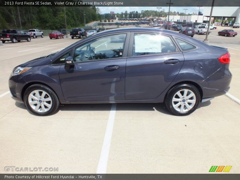 Violet Gray / Charcoal Black/Light Stone 2013 Ford Fiesta SE Sedan