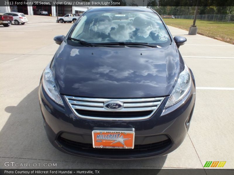 Violet Gray / Charcoal Black/Light Stone 2013 Ford Fiesta SE Sedan