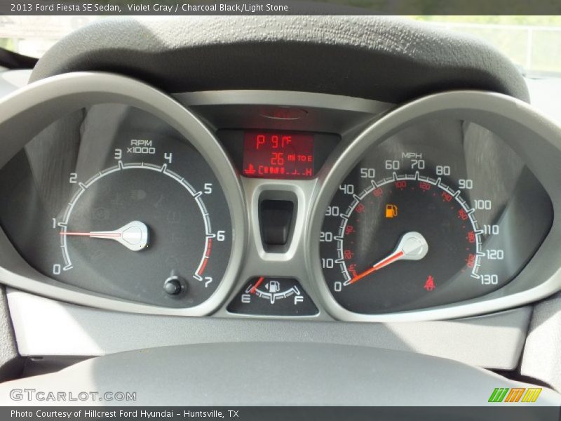 Violet Gray / Charcoal Black/Light Stone 2013 Ford Fiesta SE Sedan