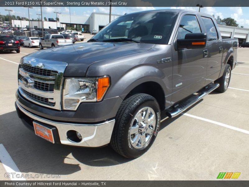 Sterling Gray Metallic / Steel Gray 2013 Ford F150 XLT SuperCrew