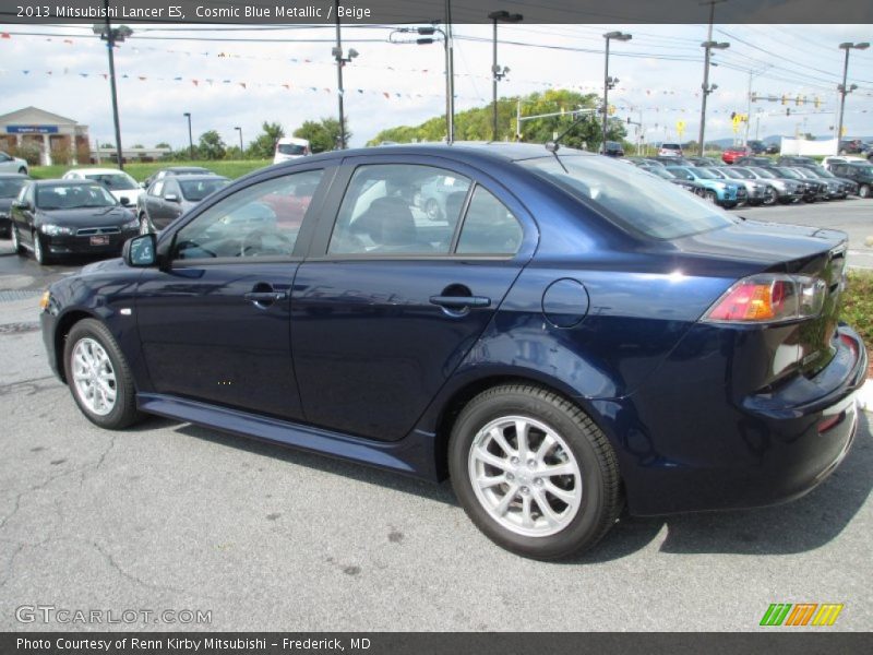 Cosmic Blue Metallic / Beige 2013 Mitsubishi Lancer ES