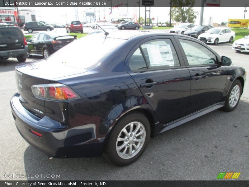 Cosmic Blue Metallic / Beige 2013 Mitsubishi Lancer ES