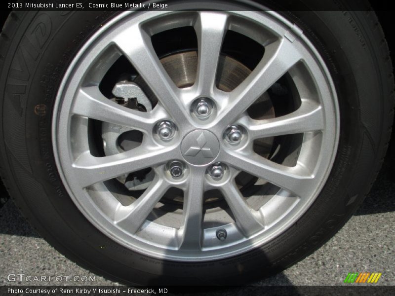 Cosmic Blue Metallic / Beige 2013 Mitsubishi Lancer ES