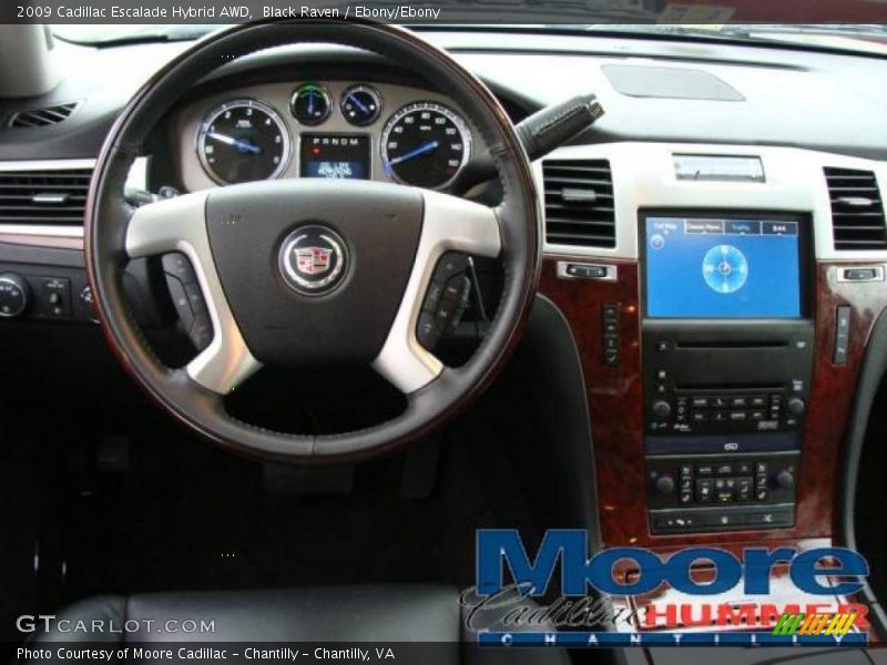 Black Raven / Ebony/Ebony 2009 Cadillac Escalade Hybrid AWD