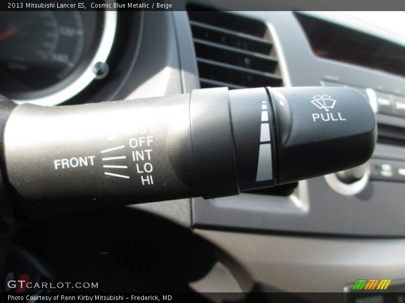 Cosmic Blue Metallic / Beige 2013 Mitsubishi Lancer ES