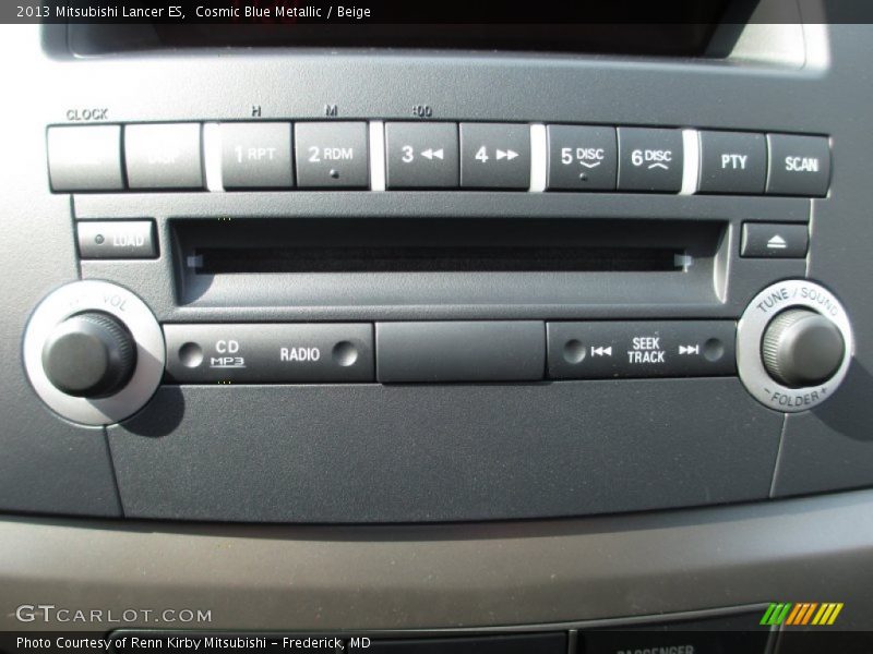 Cosmic Blue Metallic / Beige 2013 Mitsubishi Lancer ES