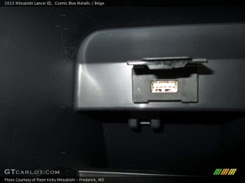 Cosmic Blue Metallic / Beige 2013 Mitsubishi Lancer ES
