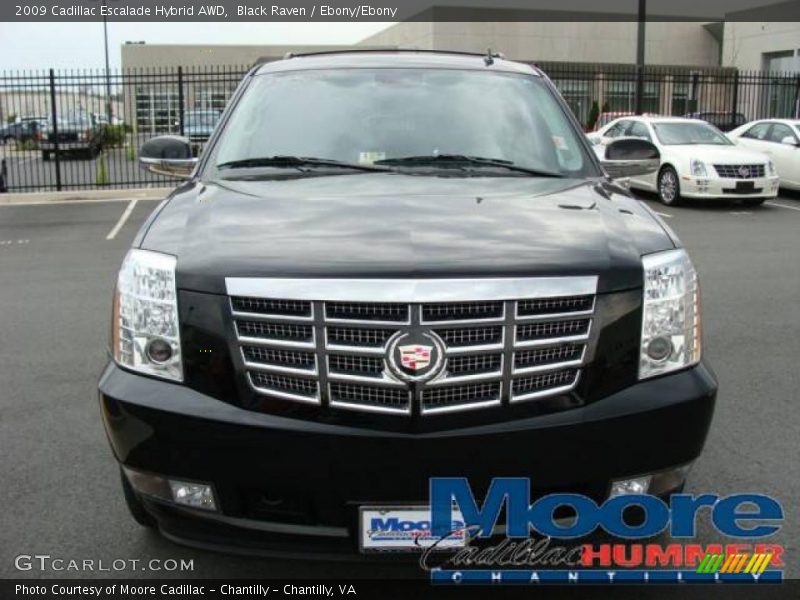 Black Raven / Ebony/Ebony 2009 Cadillac Escalade Hybrid AWD