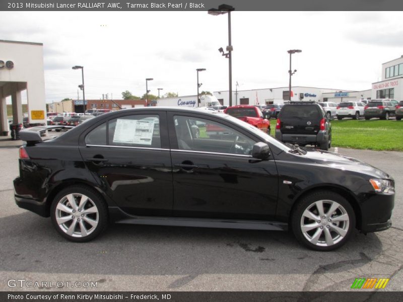 Tarmac Black Pearl / Black 2013 Mitsubishi Lancer RALLIART AWC
