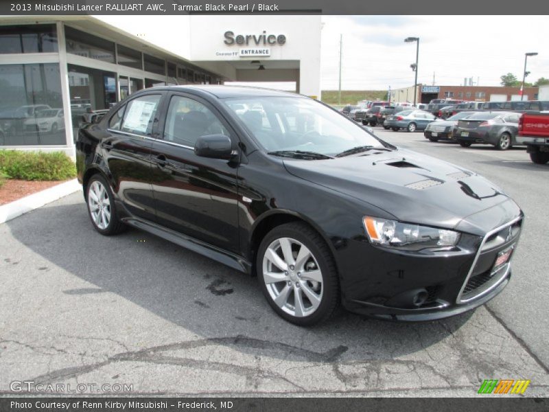 Tarmac Black Pearl / Black 2013 Mitsubishi Lancer RALLIART AWC
