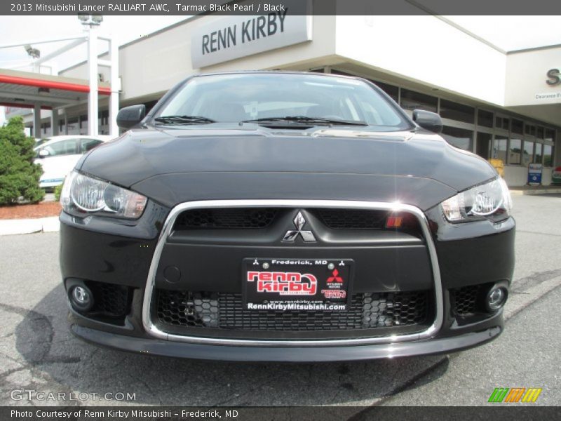 Tarmac Black Pearl / Black 2013 Mitsubishi Lancer RALLIART AWC