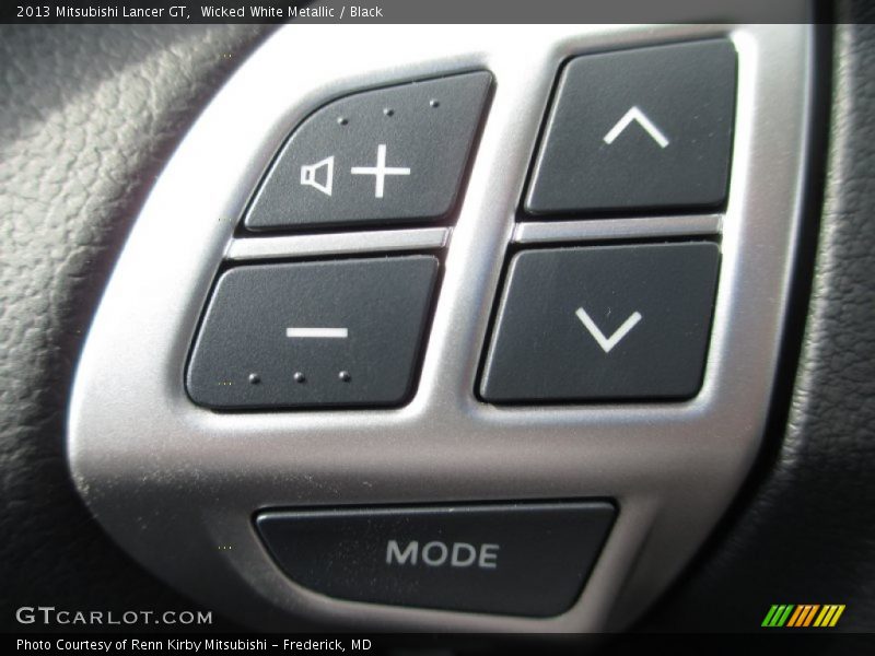 Wicked White Metallic / Black 2013 Mitsubishi Lancer GT