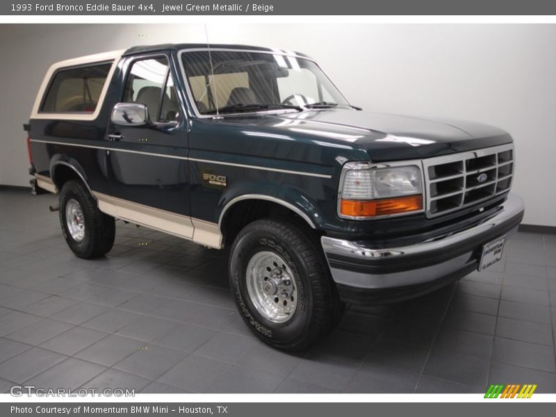 Jewel Green Metallic / Beige 1993 Ford Bronco Eddie Bauer 4x4