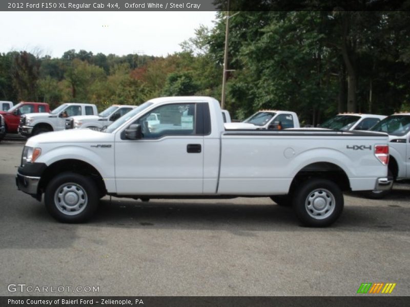 Oxford White / Steel Gray 2012 Ford F150 XL Regular Cab 4x4