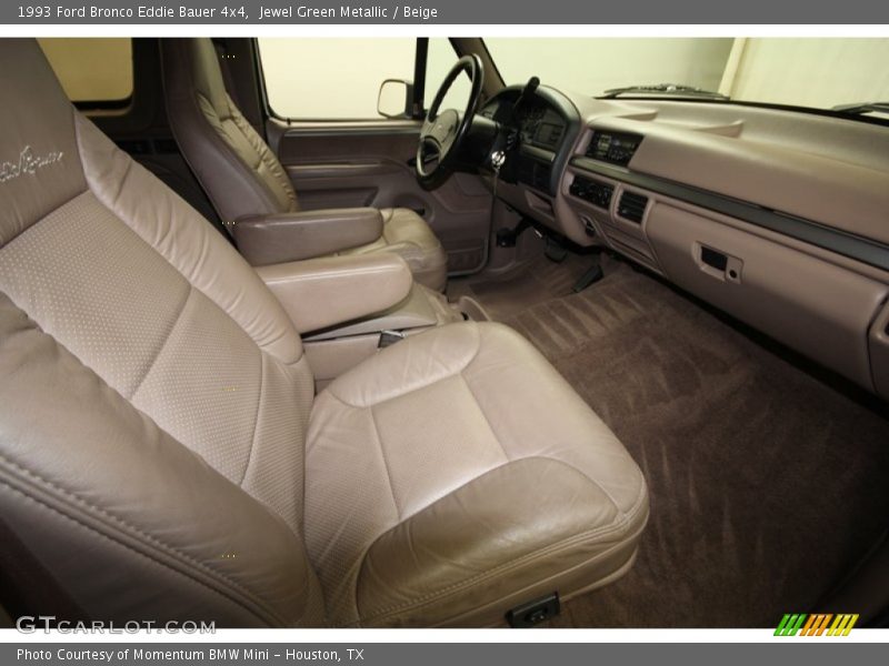 Jewel Green Metallic / Beige 1993 Ford Bronco Eddie Bauer 4x4