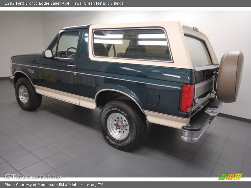 Jewel Green Metallic / Beige 1993 Ford Bronco Eddie Bauer 4x4