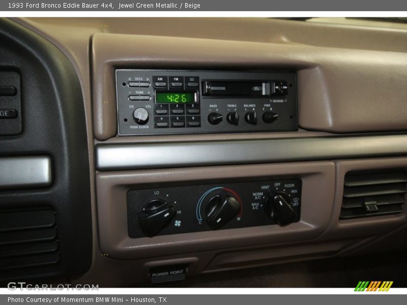 Controls of 1993 Bronco Eddie Bauer 4x4