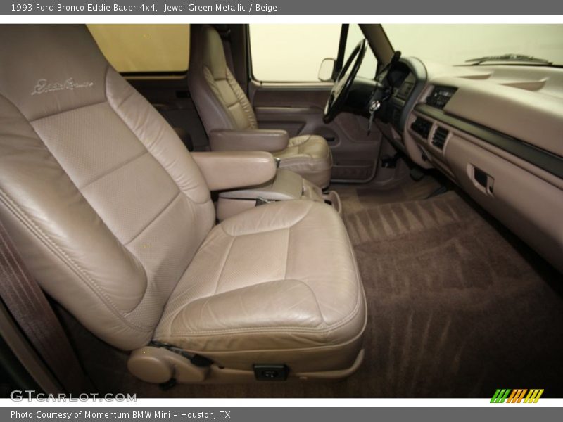Jewel Green Metallic / Beige 1993 Ford Bronco Eddie Bauer 4x4