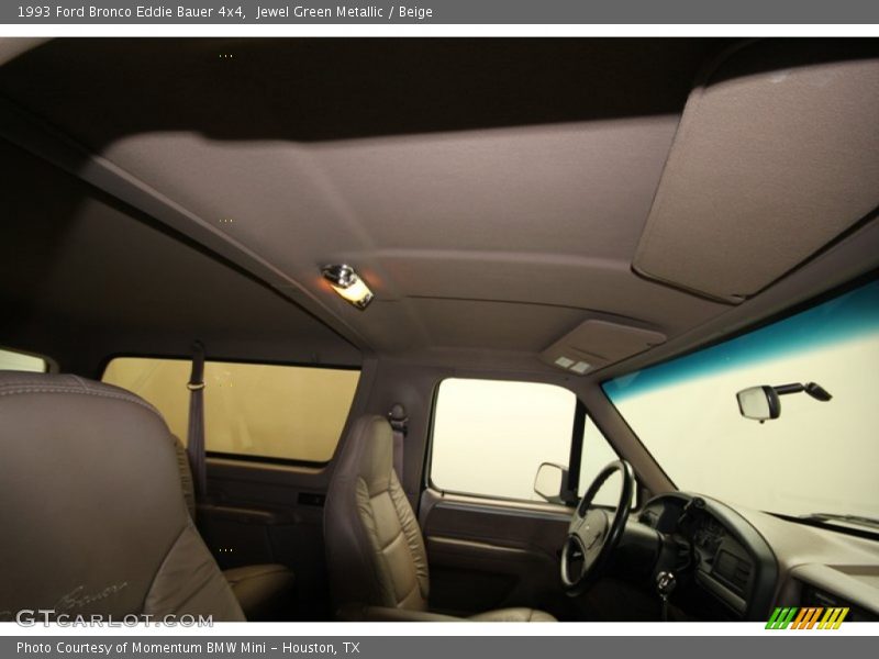 Jewel Green Metallic / Beige 1993 Ford Bronco Eddie Bauer 4x4