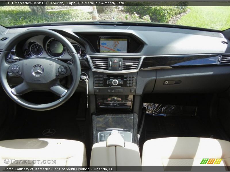 Capri Blue Metallic / Almond/Black 2011 Mercedes-Benz E 350 Sedan
