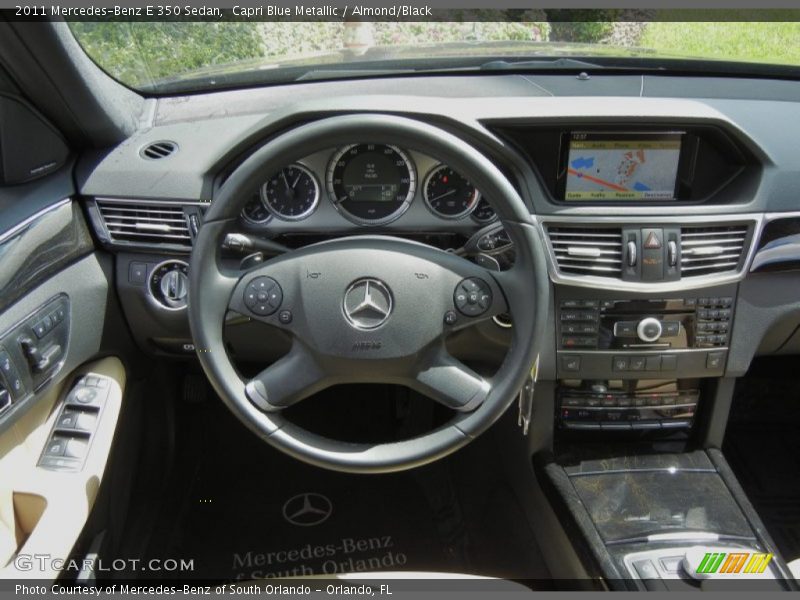 Capri Blue Metallic / Almond/Black 2011 Mercedes-Benz E 350 Sedan