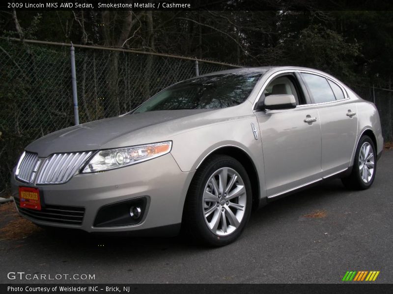 Smokestone Metallic / Cashmere 2009 Lincoln MKS AWD Sedan