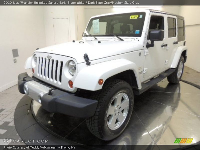 Stone White / Dark Slate Gray/Medium Slate Gray 2010 Jeep Wrangler Unlimited Sahara 4x4