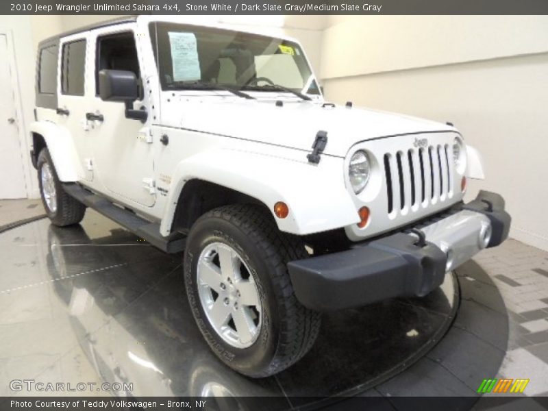 Stone White / Dark Slate Gray/Medium Slate Gray 2010 Jeep Wrangler Unlimited Sahara 4x4