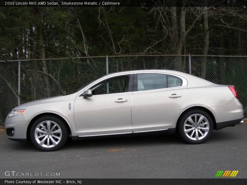 Smokestone Metallic / Cashmere 2009 Lincoln MKS AWD Sedan