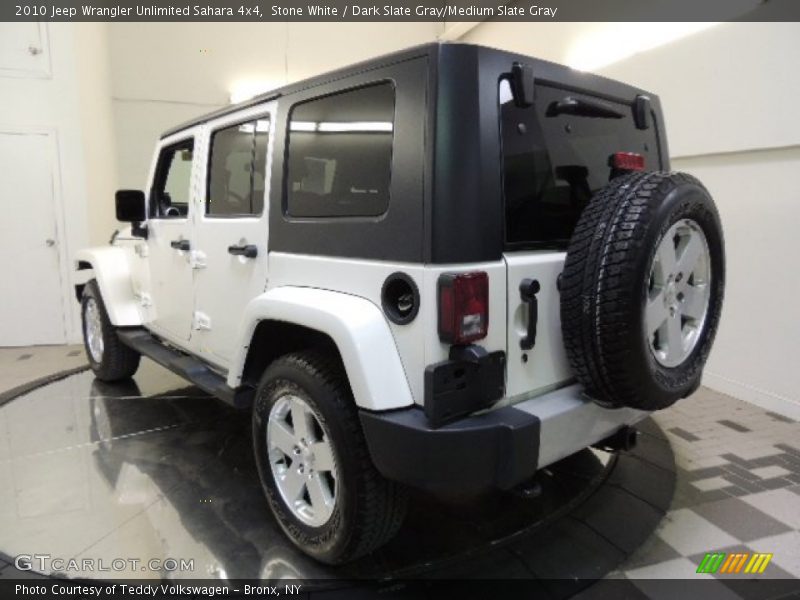 Stone White / Dark Slate Gray/Medium Slate Gray 2010 Jeep Wrangler Unlimited Sahara 4x4